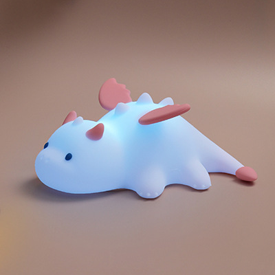 Squishy schattige baby draak LED nachtlampje