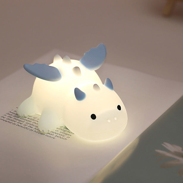 Squishy schattige baby draak LED nachtlampje