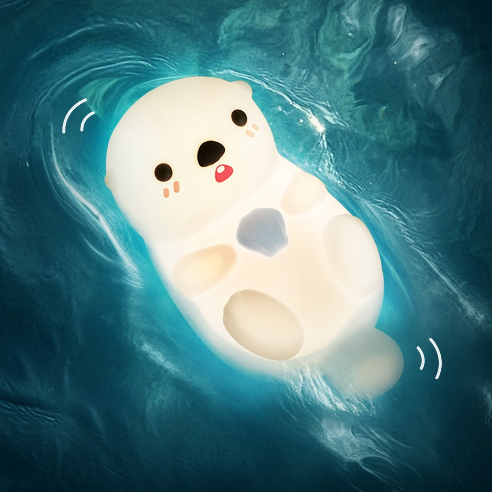 Otter Squishy Silicon LED Nachtlampje