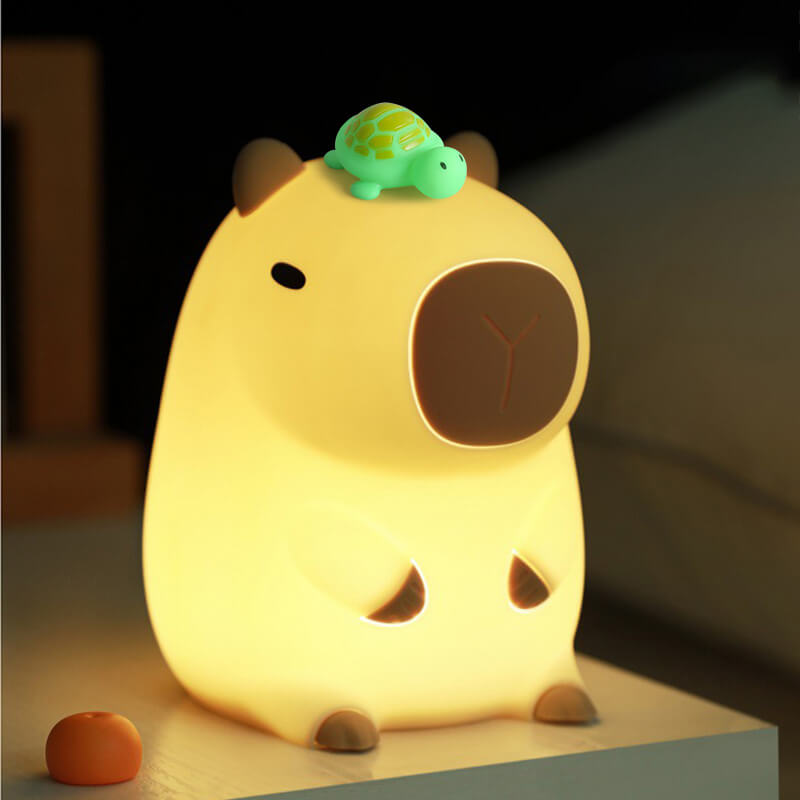 Capybara met Turtle LED Nachtlampje