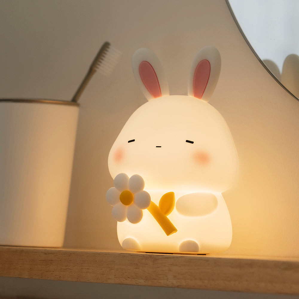 Squishy Sleepy Bunny LED Nachtlampje