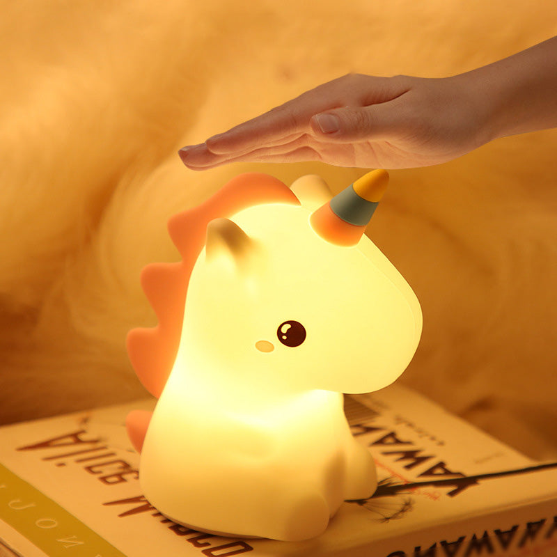 Squishy Silicone Unicorn LED Night Light